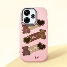 Ucuc Redmi 13/13X Uyumlu Darbe Emici Kamera Korumalı Pembe Silikon Kılıf