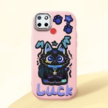 Ucuc Realme C25/C25S Uyumlu Darbe Emici Kamera Korumalı Pembe Silikon Kılıf