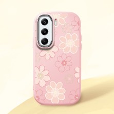 Ucuc Tecno Camon 40 Pro 5g(Cm7) Uyumlu Darbe Emici Kamera Korumalı Pembe Silikon Kılıf