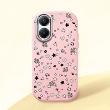 Ucuc Poco X7 Pro Uyumlu Darbe Emici Kamera Korumalı Pembe Silikon Kılıf