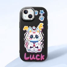 Ucuc iPhone 15 Plus/14 Plus Uyumlu Darbe Emici Kamera Korumalı Siyah Silikon Kılıf
