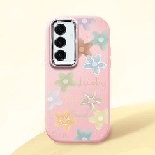 Ucuc Samsung Galaxy S25 Plus Uyumlu Darbe Emici Kamera Korumalı Pembe Silikon Kılıf