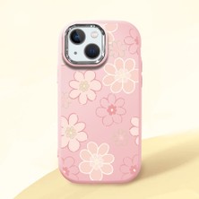 Ucuc iPhone 13 Mini Uyumlu Darbe Emici Kamera Korumalı Pembe Silikon Kılıf
