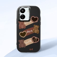 Ucuc Poco C65 Uyumlu Darbe Emici Kamera Korumalı Siyah Silikon Kılıf