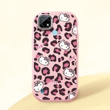 Ucuc Realme C21 Uyumlu Darbe Emici Kamera Korumalı Pembe Silikon Kılıf