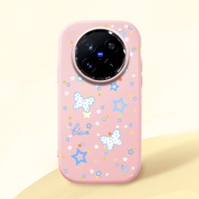 Ucuc Vivo X200 Pro Uyumlu Darbe Emici Kamera Korumalı Pembe Silikon Kılıf