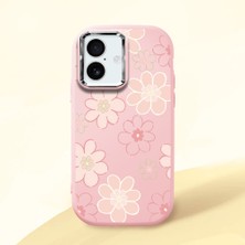 Ucuc iPhone 16 Uyumlu Darbe Emici Kamera Korumalı Pembe Silikon Kılıf