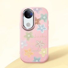 Ucuc Vivo V50 Uyumlu Darbe Emici Kamera Korumalı Pembe Silikon Kılıf