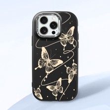 Ucuc iPhone 15 Pro Max Uyumlu Darbe Emici Kamera Korumalı Siyah Silikon Kılıf