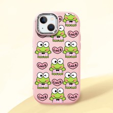 Ucuc iPhone 15 Plus/14 Plus Uyumlu Darbe Emici Kamera Korumalı Pembe Silikon Kılıf
