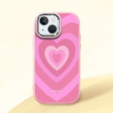 Ucuc iPhone 13 Mini Uyumlu Darbe Emici Kamera Korumalı Pembe Silikon Kılıf