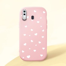 Ucuc Samsung Galaxy A20 Uyumlu Darbe Emici Kamera Korumalı Pembe Silikon Kılıf