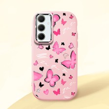 Ucuc Samsung Galaxy A35 Uyumlu Darbe Emici Kamera Korumalı Pembe Silikon Kılıf