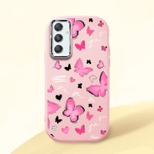 Ucuc Samsung Galaxy M34 Uyumlu Darbe Emici Kamera Korumalı Pembe Silikon Kılıf
