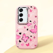 Ucuc Tecno Camon 40(Cm5) Uyumlu Darbe Emici Kamera Korumalı Pembe Silikon Kılıf