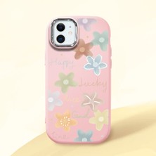 Ucuc iPhone 12 Mini Uyumlu Darbe Emici Kamera Korumalı Pembe Silikon Kılıf