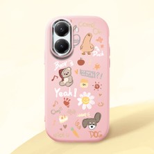 Ucuc Poco X7 Pro Uyumlu Darbe Emici Kamera Korumalı Pembe Silikon Kılıf