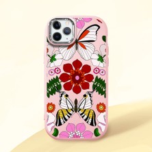 Ucuc iPhone 11 Pro Uyumlu Darbe Emici Kamera Korumalı Pembe Silikon Kılıf