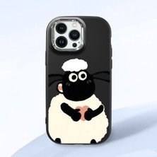 Ucuc iPhone 13 Pro Uyumlu Darbe Emici Kamera Korumalı Siyah Silikon Kılıf