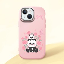 Ucuc iPhone 13 Mini Uyumlu Darbe Emici Kamera Korumalı Pembe Silikon Kılıf