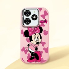 Ucuc Infinix Smart 8/8 Pro Uyumlu Darbe Emici Kamera Korumalı Pembe Silikon Kılıf