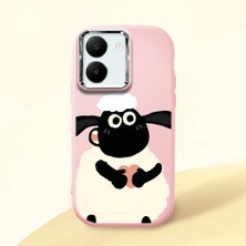 Ucuc Vivo Y27 5G/Y27S Uyumlu Darbe Emici Kamera Korumalı Pembe Silikon Kılıf