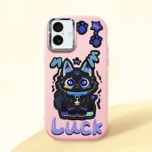 Ucuc iPhone 16 Plus Uyumlu Darbe Emici Kamera Korumalı Pembe Silikon Kılıf