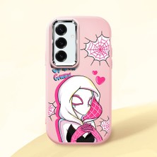 Ucuc Samsung Galaxy S25 Plus Uyumlu Darbe Emici Kamera Korumalı Pembe Silikon Kılıf