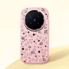 Ucuc Vivo X300 Pro Uyumlu Darbe Emici Kamera Korumalı Pembe Silikon Kılıf