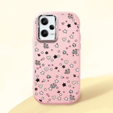 Ucuc Redmi Note 12 Pro 5g Uyumlu Darbe Emici Kamera Korumalı Pembe Silikon Kılıf