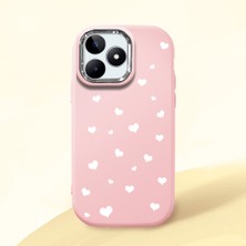 Ucuc Realme C51/C53 Uyumlu Darbe Emici Kamera Korumalı Pembe Silikon Kılıf