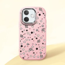 Ucuc Oppo A5 Pro 4g/5g Uyumlu Darbe Emici Kamera Korumalı Pembe Silikon Kılıf