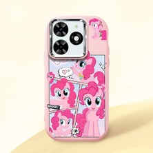 Ucuc Tecno Spark 20/20C Uyumlu Darbe Emici Kamera Korumalı Pembe Silikon Kılıf