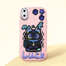 Ucuc iPhone Xs Max Uyumlu Darbe Emici Kamera Korumalı Pembe Silikon Kılıf