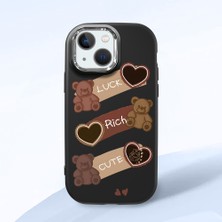 Ucuc iPhone 13 Mini Uyumlu Darbe Emici Kamera Korumalı Siyah Silikon Kılıf