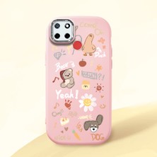 Ucuc Realme C25/C25S Uyumlu Darbe Emici Kamera Korumalı Pembe Silikon Kılıf