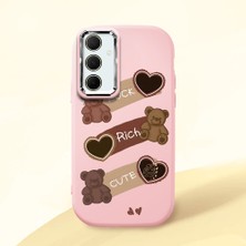 Ucuc Samsung Galaxy A35 Uyumlu Darbe Emici Kamera Korumalı Pembe Silikon Kılıf