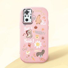 Ucuc Redmi Note 10 Pro Uyumlu Darbe Emici Kamera Korumalı Pembe Silikon Kılıf