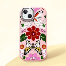 Ucuc iPhone 15 Plus/14 Plus Uyumlu Darbe Emici Kamera Korumalı Pembe Silikon Kılıf