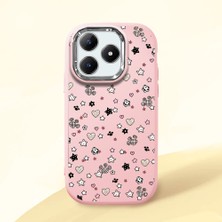 Ucuc Realme C63 4G/C61 Uyumlu Darbe Emici Kamera Korumalı Pembe Silikon Kılıf