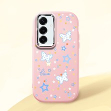 Ucuc Samsung Galaxy S25 Plus Uyumlu Darbe Emici Kamera Korumalı Pembe Silikon Kılıf