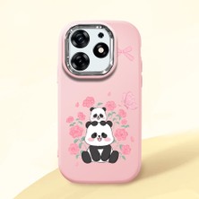 Ucuc Tecno Spark 10 Pro(Kı7) Uyumlu Darbe Emici Kamera Korumalı Pembe Silikon Kılıf