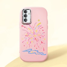 Ucuc Samsung Galaxy M23/M13 Uyumlu Darbe Emici Kamera Korumalı Pembe Silikon Kılıf