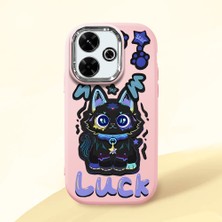 Ucuc Redmi 13/13X Uyumlu Darbe Emici Kamera Korumalı Pembe Silikon Kılıf