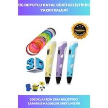 Feyza Design Özel Üretim Bükülebilir Plastik 3D Renkli Çizim Kalemi