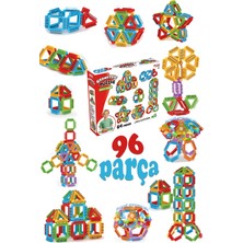 Feyza Design Oyuncak Geometrik Puzzle 64 Parça Eğitici Zeka Geliştirici Yapı