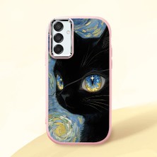 Ucuc Samsung Galaxy M15 Uyumlu Darbe Emici Kamera Korumalı Pembe Silikon Kılıf