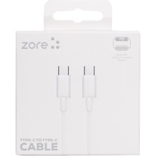 Zore Zr-41 Type-C To Type-C Pd Hızlı Şarj Özellikli Data ve Şarj Kablosu 1m