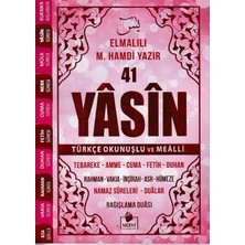 K&A 41 Yasin Çanta Boy Türkçe Okunuşlu ve Mealli Pembe Kapak