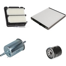 Sardes Filtre Seti Chevrolet Aveo T250 T255 2008-2010 1.2 Benzinli 4lü Hava + Yağ F. + Yakıt + Polen